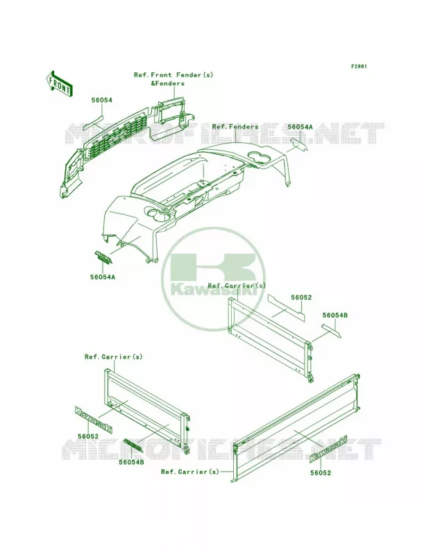 DecalsS9F-SBF Kawasaki MULE 620 2010 MULE 4010 TRANS4X4 REALTREE APG HD  KAF620SAF