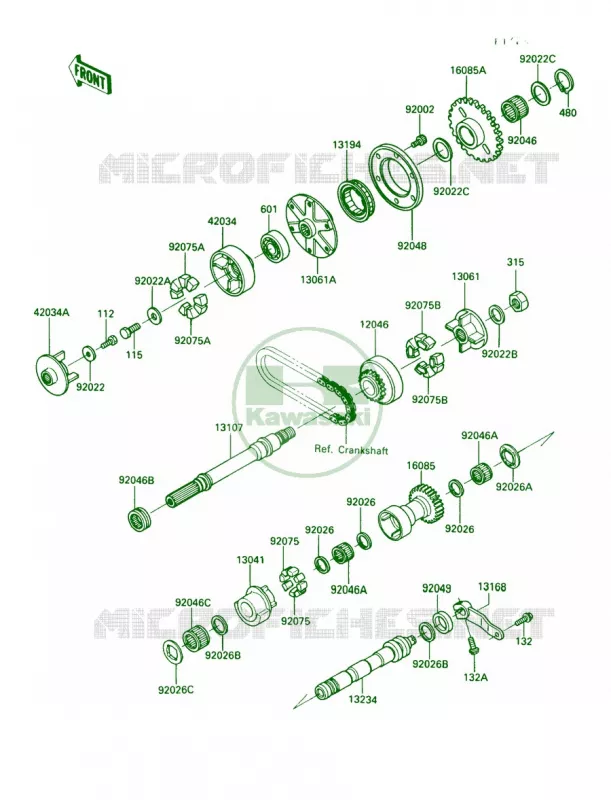 Balancer Kawasaki MOTOS 1000 1991 Concours  ZG1000-A6