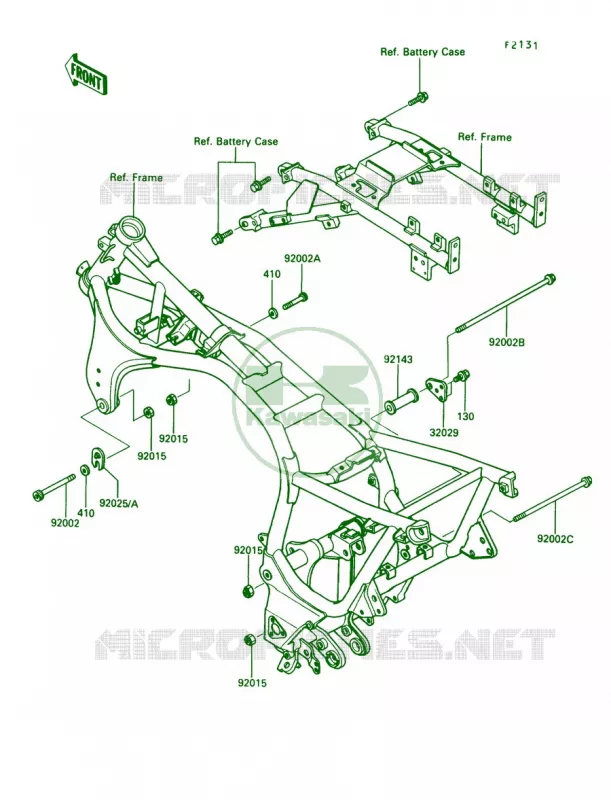 Frame Fitting Kawasaki MOTOS 1000 1991 Concours  ZG1000-A6