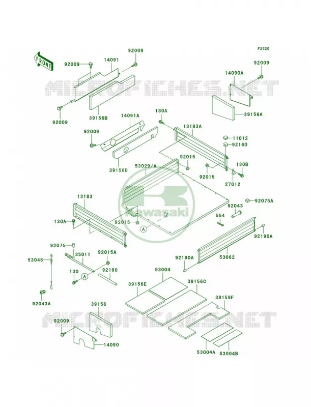 Carriers Kawasaki MULE 950 2007 MULE 2510 DIESEL  KAF950-A3