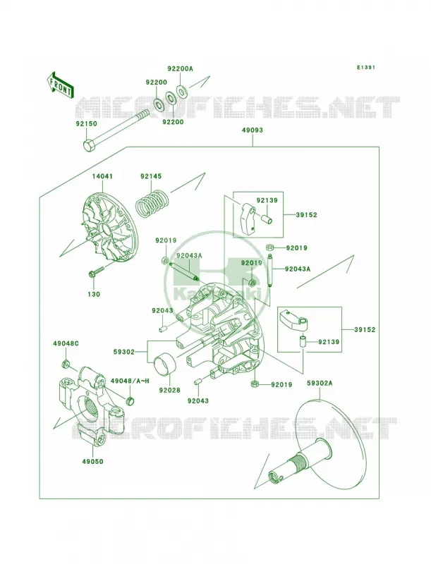 Drive Converter Kawasaki MULE 950 2010 MULE 4010 TRANS4X4 DIESEL REALTREE APG HD  KAF950HAF