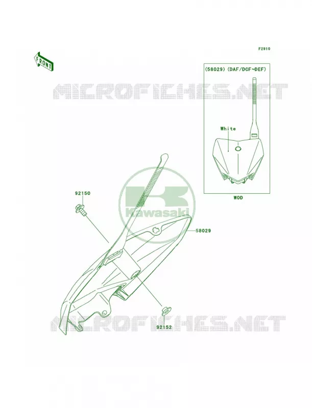 Accessory Kawasaki MOTOS 110 2012 KLX110  KLX110DCF