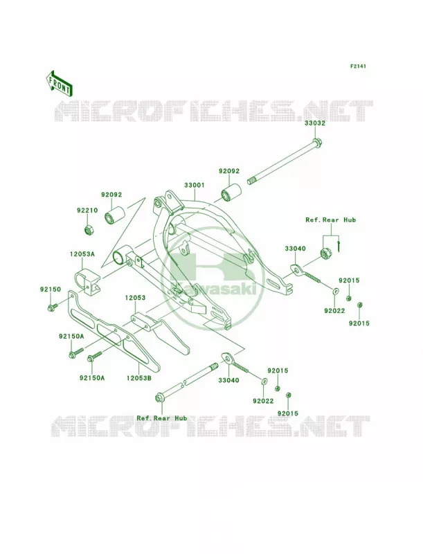 Swingarm Kawasaki MOTOS 110 2012 KLX110  KLX110DCF