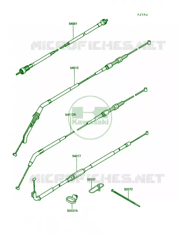 Cable Kawasaki MOTOS 1000 1990 Concours  ZG1000-A5