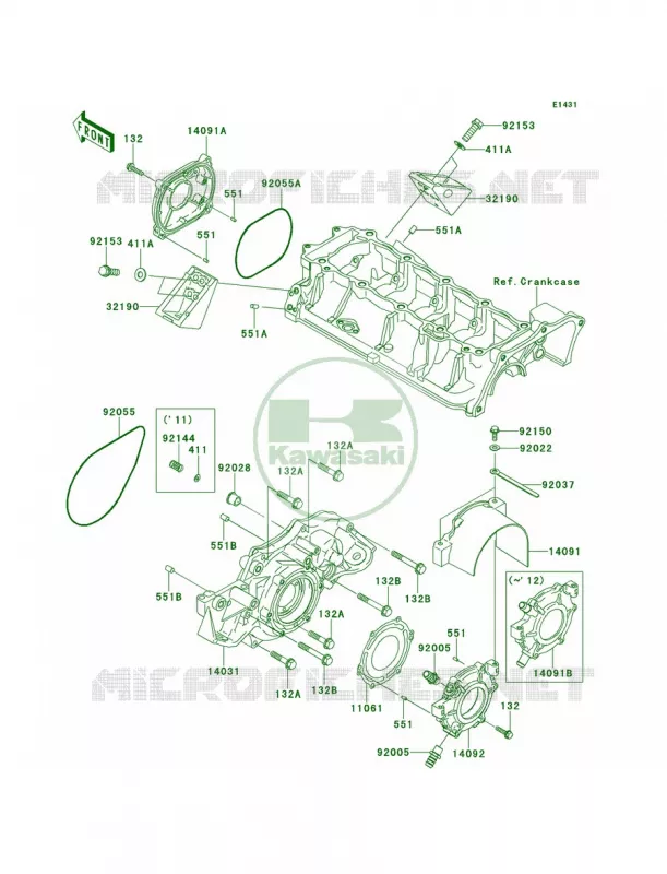 Engine Covers Kawasaki JET SKI 1500 2014 STX-15F  JT1500AEF