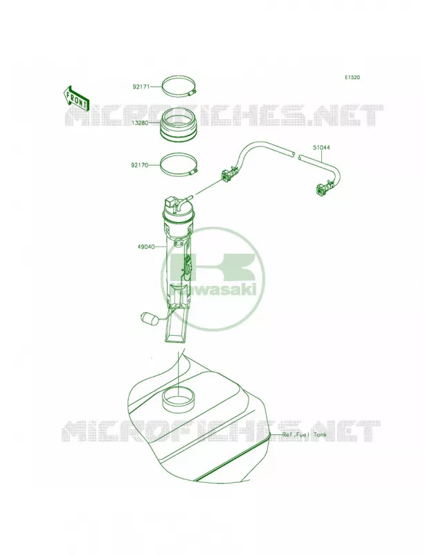 Fuel Pump Kawasaki JET SKI 1500 2014 ULTRA 310X  JT1500LEF