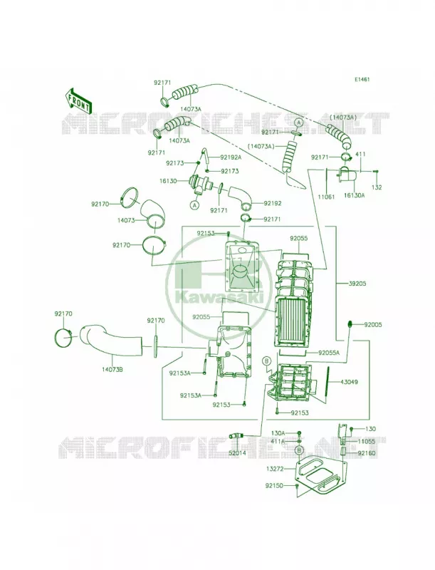 Inter Cooler Kawasaki JET SKI 1500 2014 ULTRA 310LX  JT1500MEF