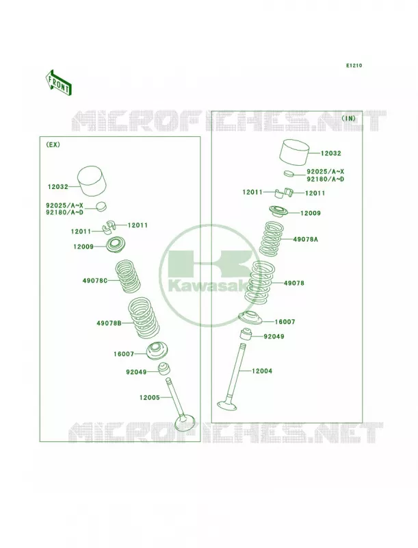 Valves Kawasaki JET SKI 1500 2013 STX-15F  JT1500ADF