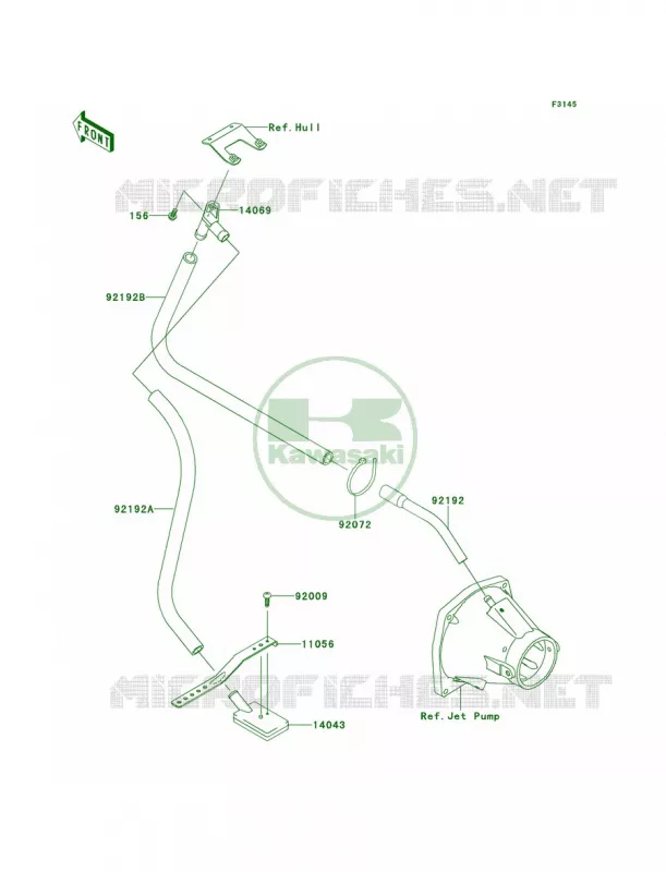 Bilge System Kawasaki JET SKI 1500 2013 ULTRA 300X  JT1500HDF