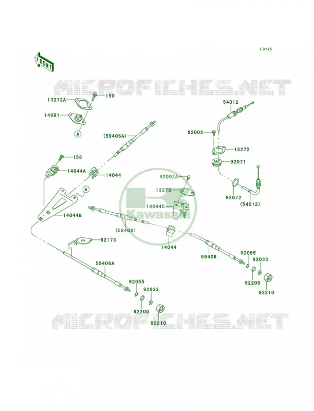 Cables Kawasaki JET SKI 1500 2013 ULTRA 300X  JT1500HDF