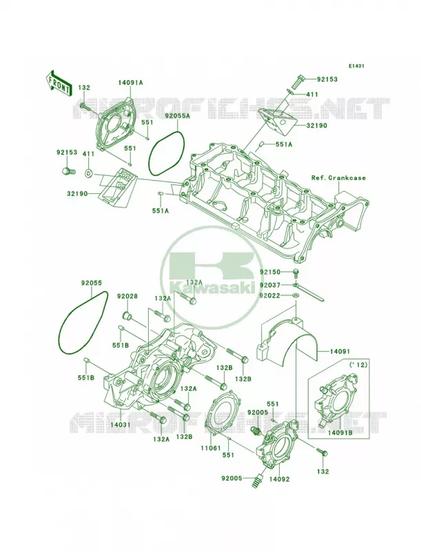 Engine Covers Kawasaki JET SKI 1500 2013 ULTRA LX  JT1500KDF