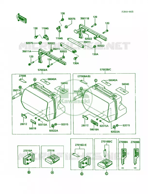 Accessory Kawasaki MOTOS 1000 1988 Concours  ZG1000-A3
