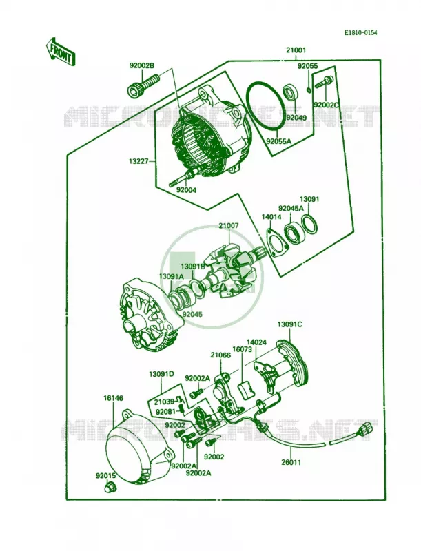 Generator Kawasaki MOTOS 1000 1988 Concours  ZG1000-A3