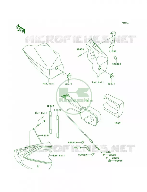 ControlJDF Kawasaki JET SKI 1500 2011 ULTRA 300LX  JT1500JBF