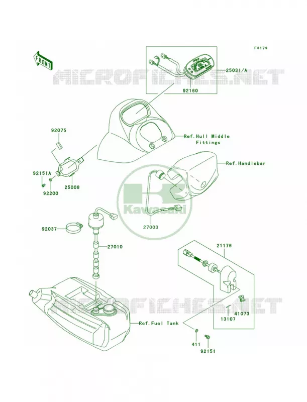 Meters Kawasaki JET SKI 1500 2010 STX  JT1500DAF