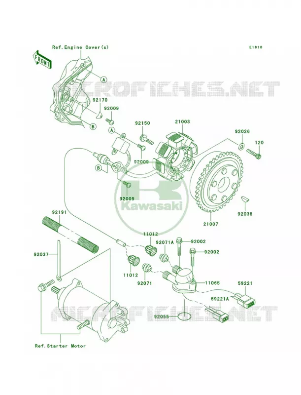 Generator Kawasaki JET SKI 800 2008 800 SX-R  JS800A8F