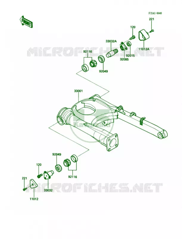 Swingarm Kawasaki MOTOS 1000 1986 Concours  ZG1000-A1