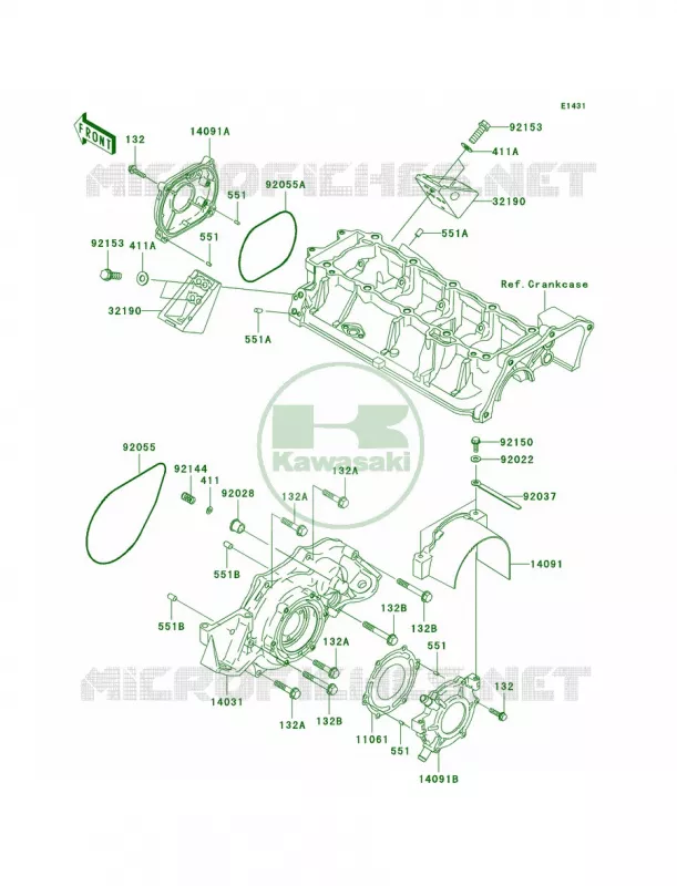 Engine CoversD6F Kawasaki JET SKI 1200 2006 STX-12F  JT1200D6F
