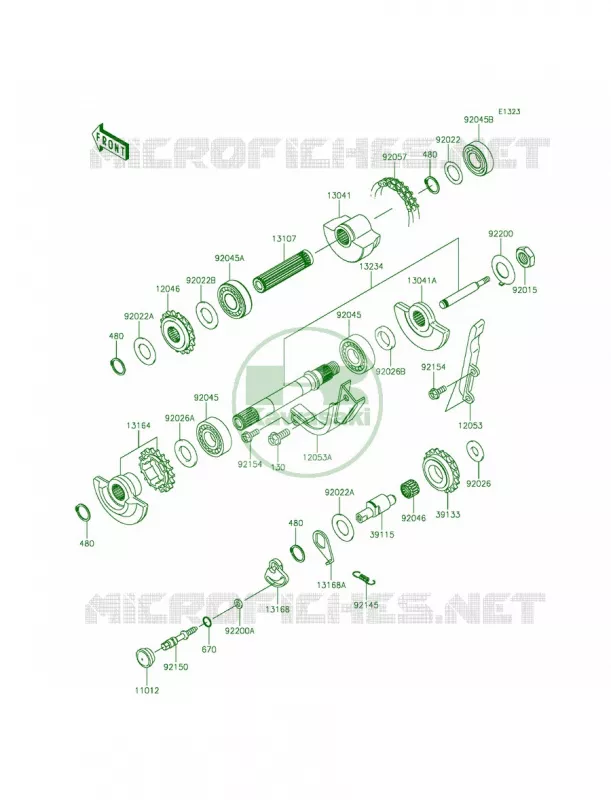 Balancer Kawasaki MOTOS 650 2015 KLR650  KL650EFF