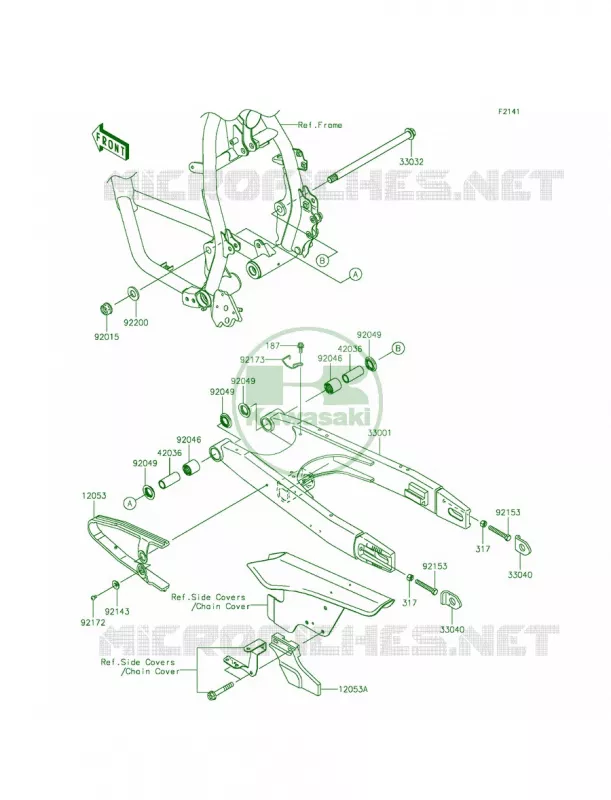 Swingarm Kawasaki MOTOS 650 2015 KLR650  KL650EFF