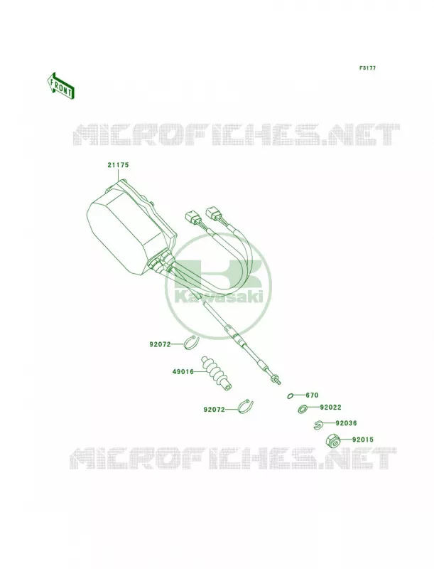 Control Kawasaki JET SKI 1100 2003 ULTRA 130  JH1100-B3