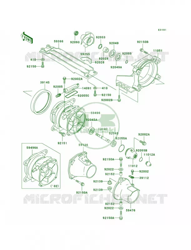 Jet Pump Kawasaki JET SKI 1200 2003 1200 STX-R  JT1200-A2