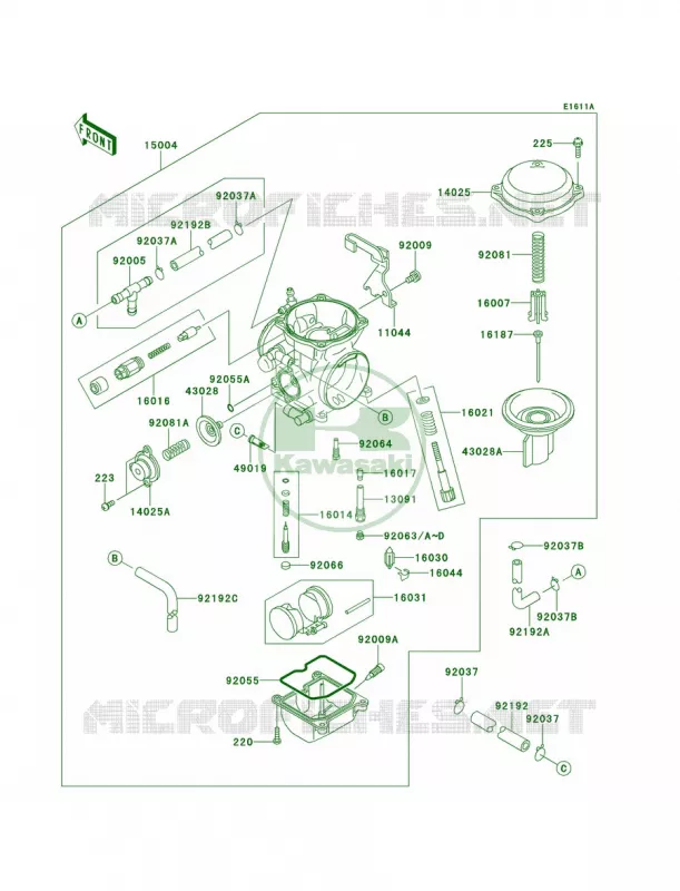 CarburetorCA Kawasaki MOTOS 650 2014 KLR650  KL650EEF