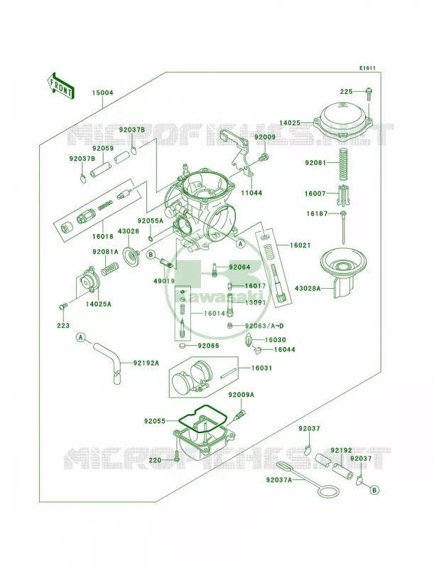 CarburetorUSCN Kawasaki MOTOS 650 2014 KLR650  KL650EEF
