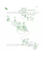 CrankshaftPistons pour Kawasaki 1100 STX D.I. 2002