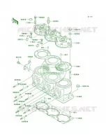 Cylinder HeadCylinder pour Kawasaki 1100 STX D.I. 2002