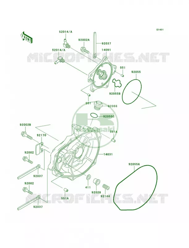 Engine Covers Kawasaki JET SKI 1100 2002 1100 STX D.I.  JT1100-F2