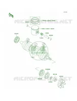 CrankshaftPistons pour Kawasaki 900 STS 2002