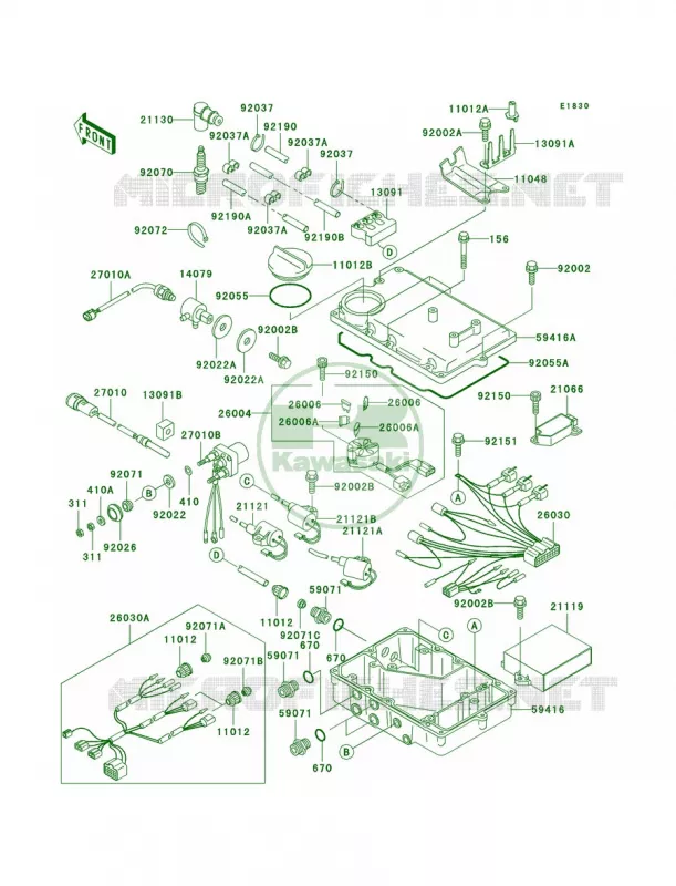Ignition System Kawasaki JET SKI 900 2002 900 STX  JT900-C2