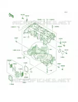 Crankcase pour Kawasaki ULTRA 150 2001