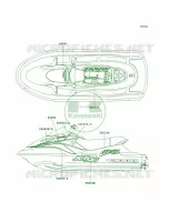 DecalsJH1200 A2 pour Kawasaki ULTRA 150 2001