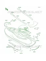 PadsJH1200 A2A3A4 pour Kawasaki ULTRA 150 2001