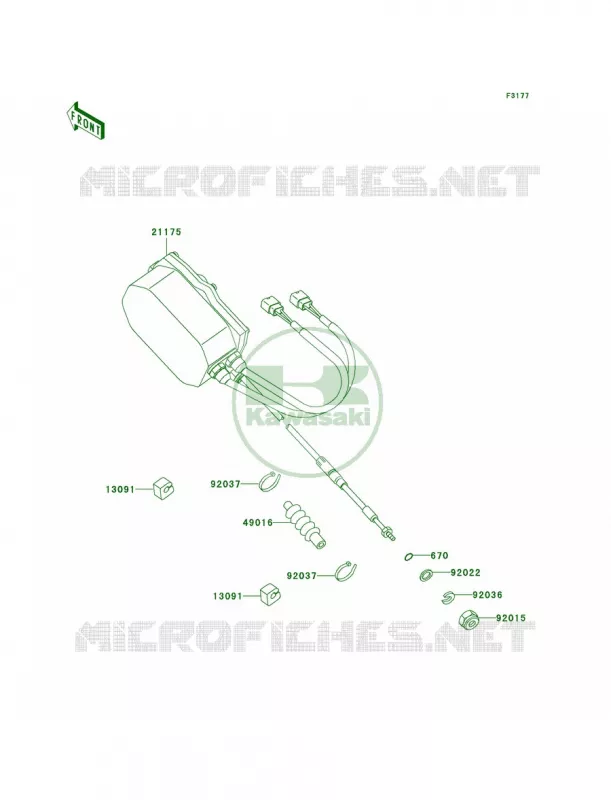 Control Kawasaki JET SKI 1200 2001 ULTRA 150  JH1200-A3