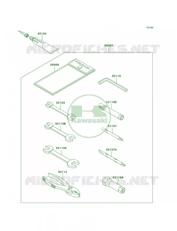 Owner's Tools Kawasaki JET SKI 750 2001 SXI PRO  JS750-C4
