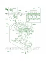 Crankcase pour Kawasaki 900 STS 2001