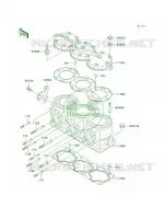 Cylinder HeadCylinder pour Kawasaki 900 STS 2001
