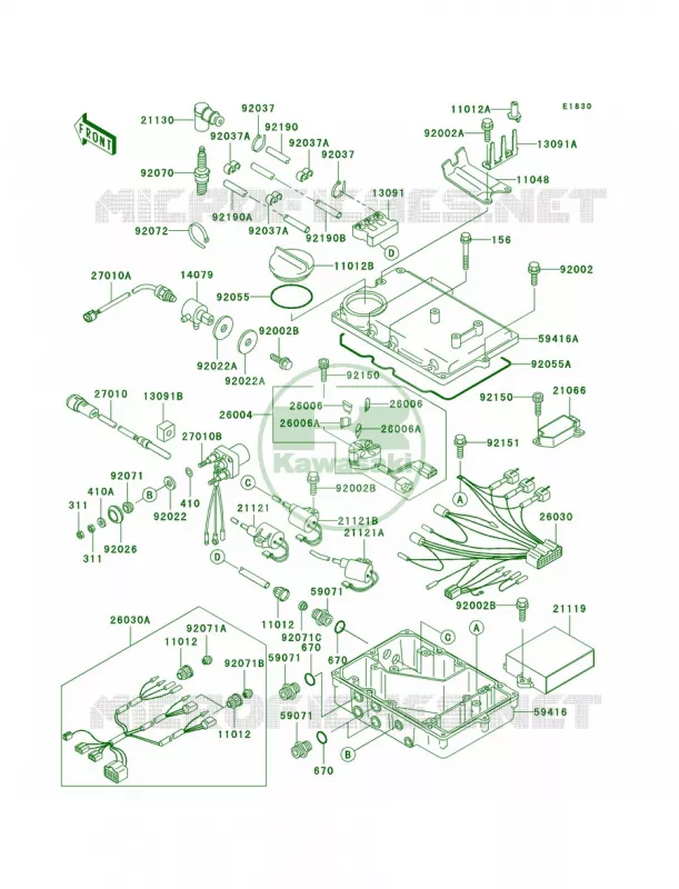 Ignition System Kawasaki JET SKI 900 2001 900 STS  JT900-B3