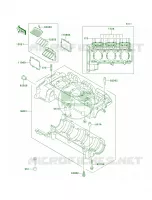 Crankcase pour Kawasaki 900 STX 2001