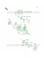 CrankshaftPistons pour Kawasaki 900 STX 2001