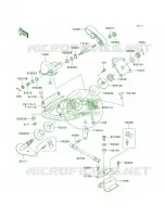 Handle Pole pour Kawasaki 900 STX 2001