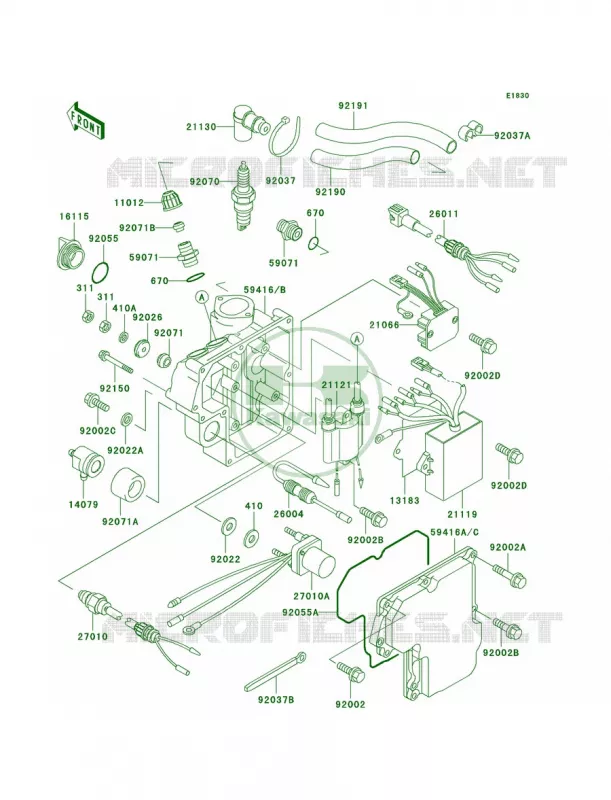 Ignition System Kawasaki JET SKI 750 1999 SXI PRO  JS750-C2