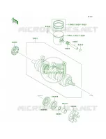 CrankshaftPistons pour Kawasaki 1100 ZXI 1998
