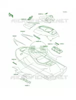 DecalsJH1100 A4 pour Kawasaki 1100 ZXI 1998