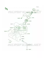 Oil TankJH1100 A2 A5 pour Kawasaki 1100 ZXI 1998