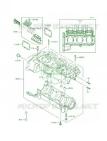 Crankcase pour Kawasaki 900 STX 1998