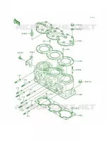 Cylinder HeadCylinder pour Kawasaki 900 STX 1998